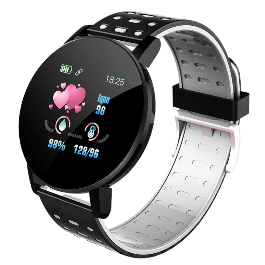 Waterproof smart watch -Grey/Black - Ozerty