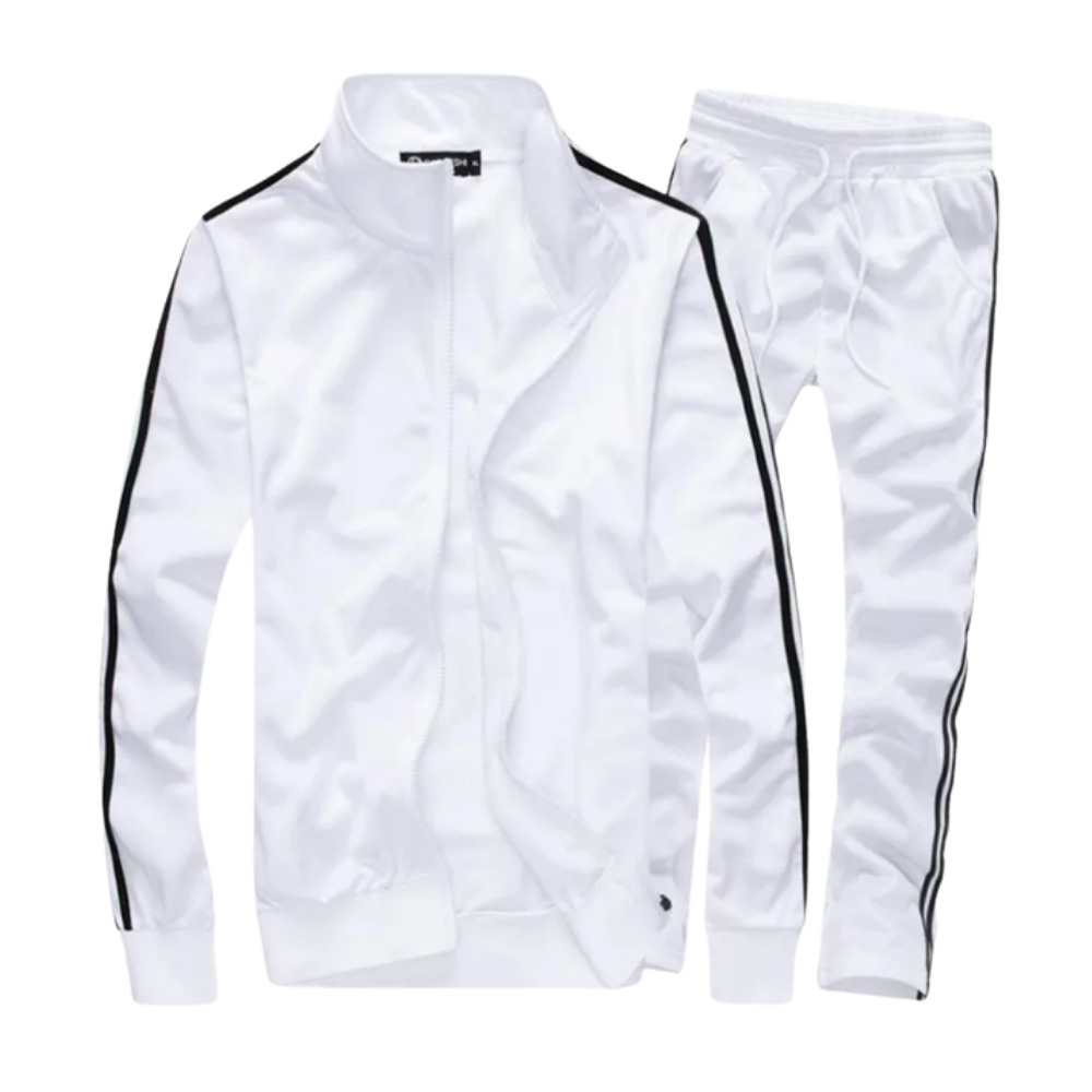 Dynamic Men's Tracksuit -White - Ozerty