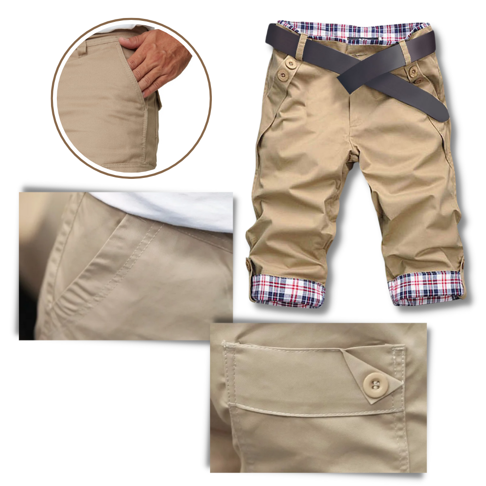 Elegant Men's Cargo Shorts - Ozerty