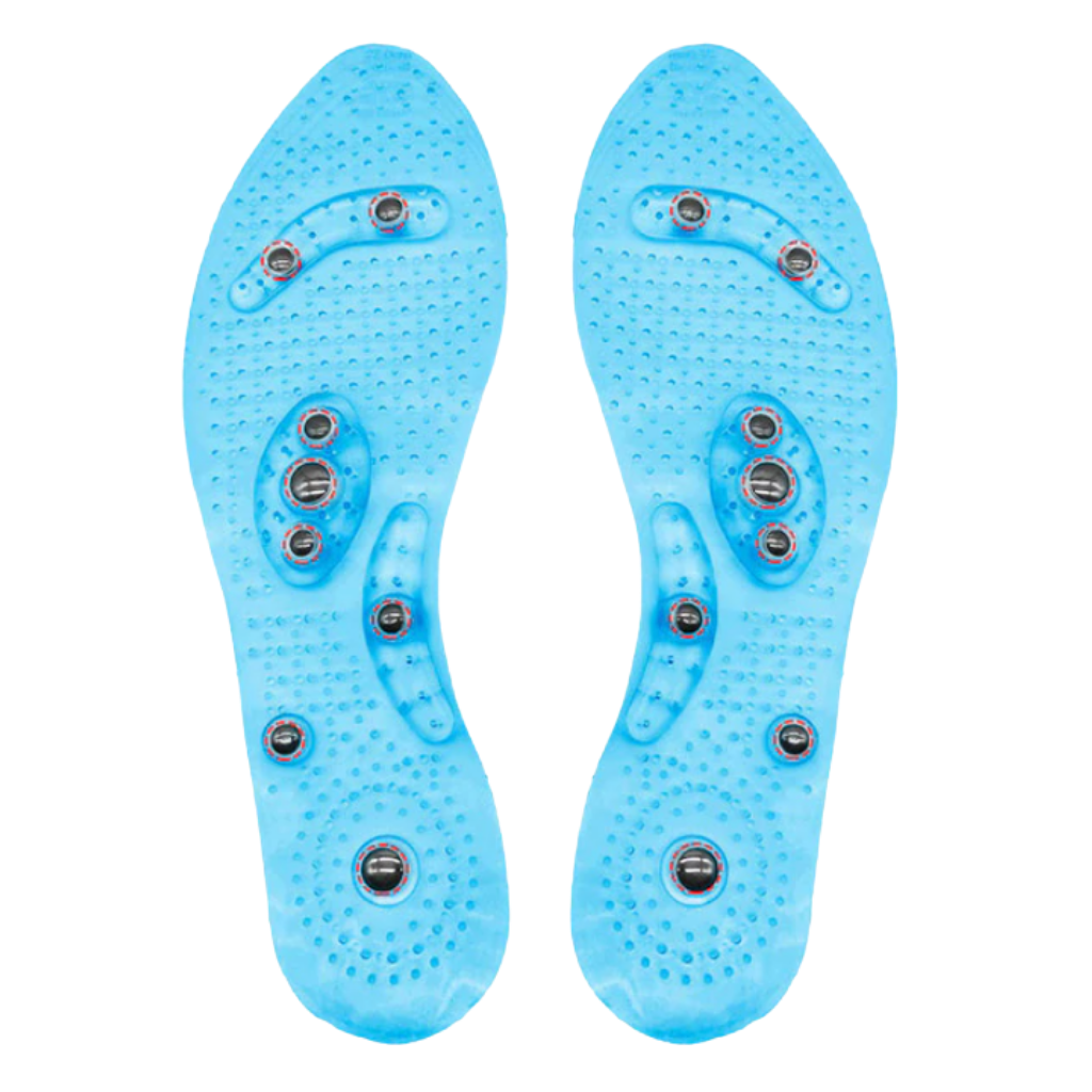 Magnetic Foot Massage Insoles -Blue - Ozerty