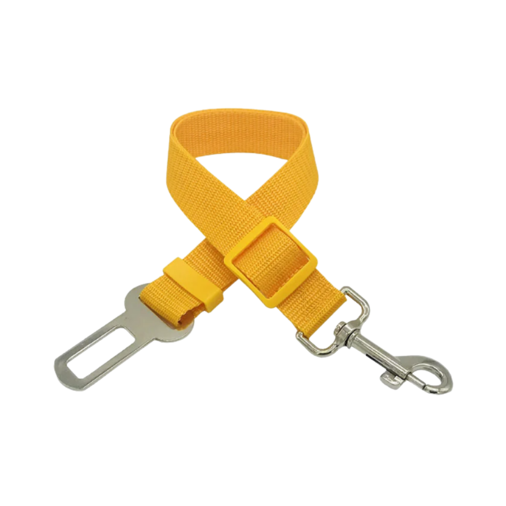 Premium Pet Dog Car Seat Belt -Yellow - Ozerty