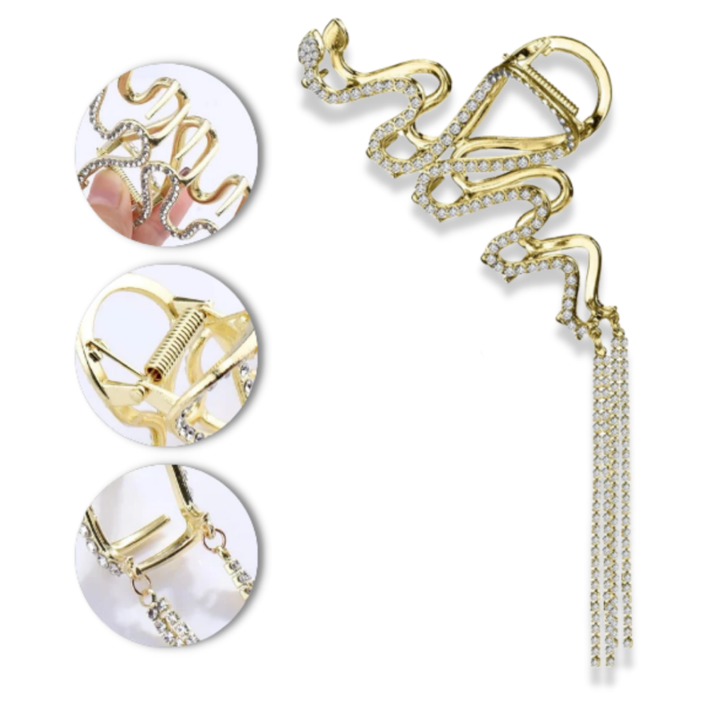 Snake Tassel Claw clip for hair - Ozerty