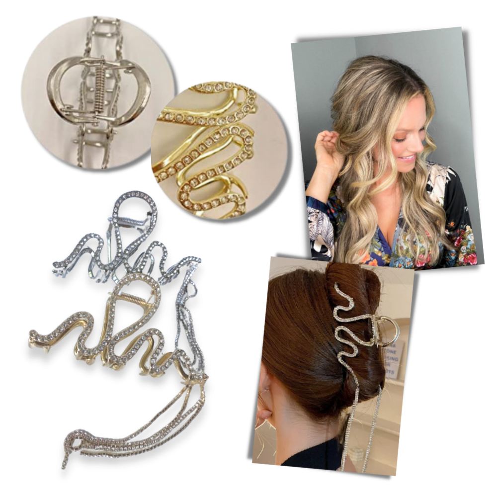 Snake Tassel Claw clip for hair - Ozerty