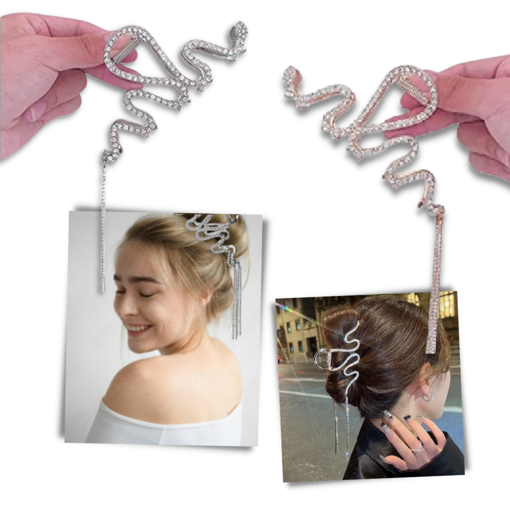Snake Tassel Claw clip for hair - Ozerty