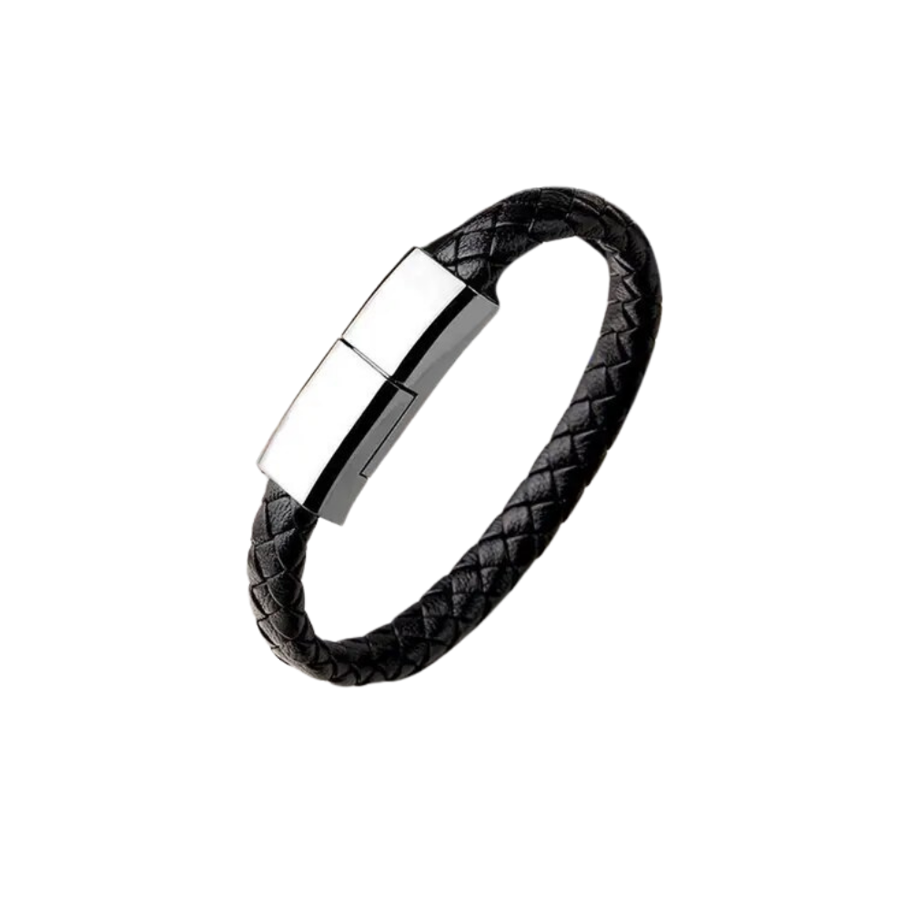 Versatile Bracelet USB Charging Cable -Black - Ozerty