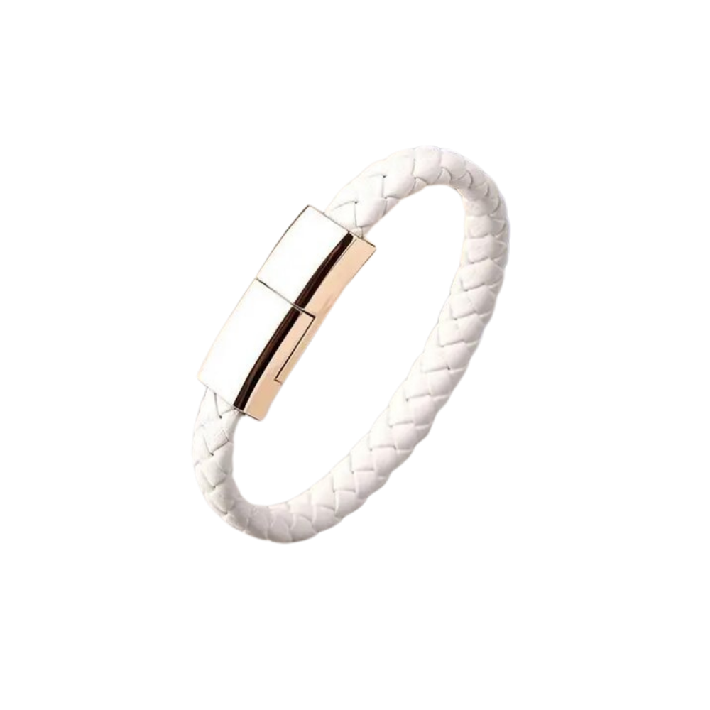 Versatile Bracelet USB Charging Cable -White - Ozerty