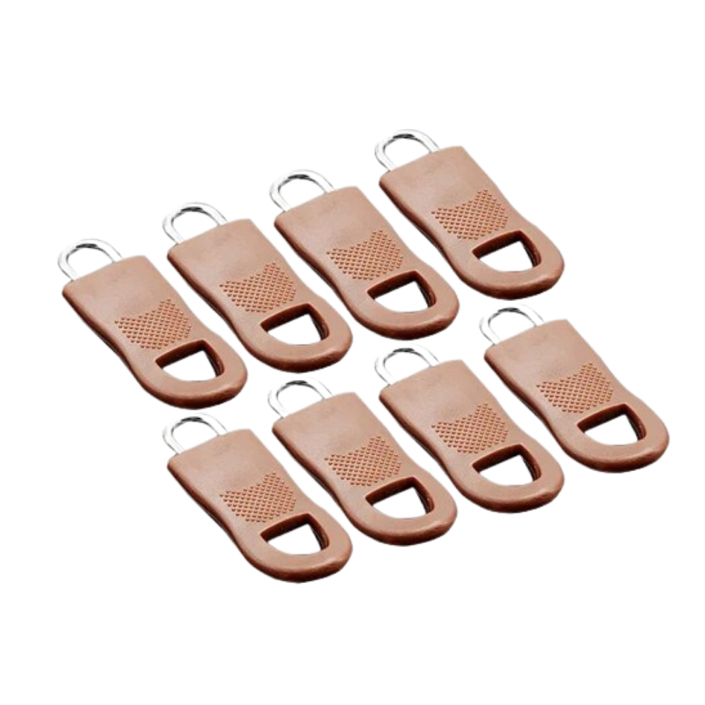 Zipper Pull Replacement Set -Brown - Ozerty