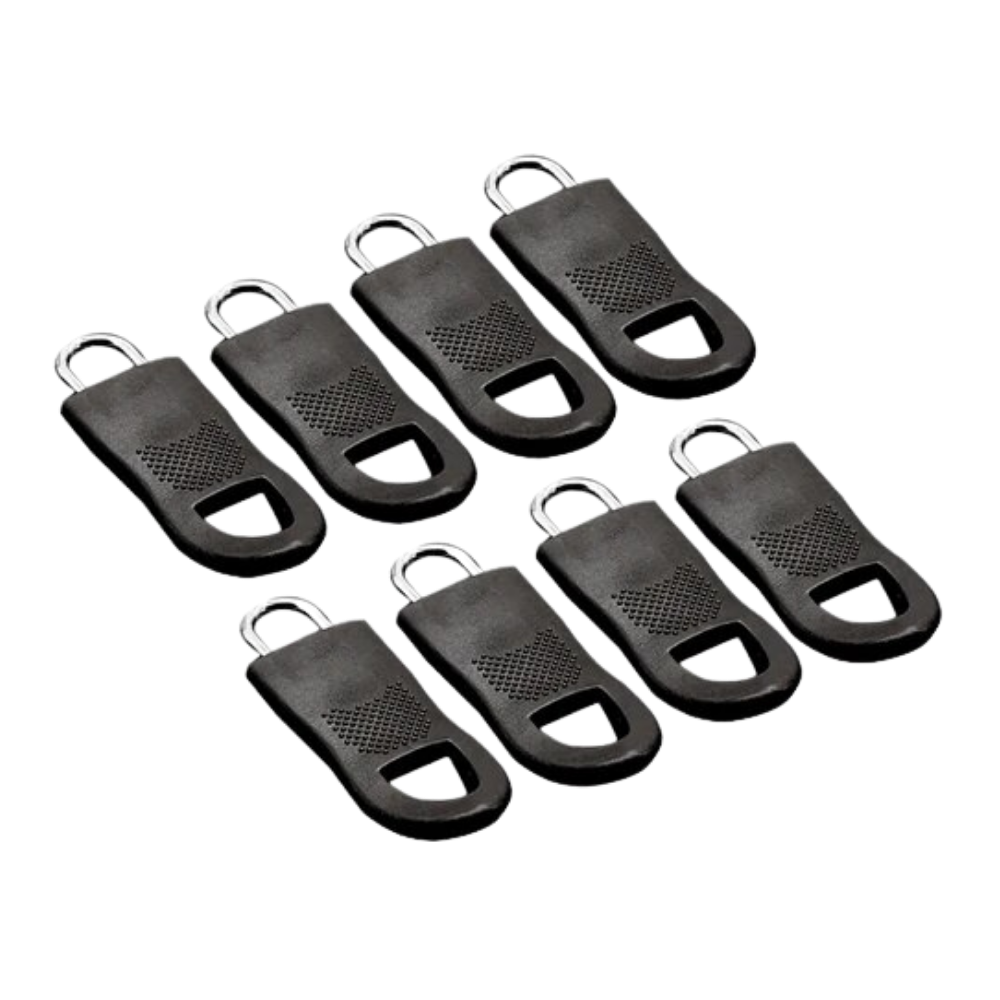 Zipper Pull Replacement Set -Black - Ozerty