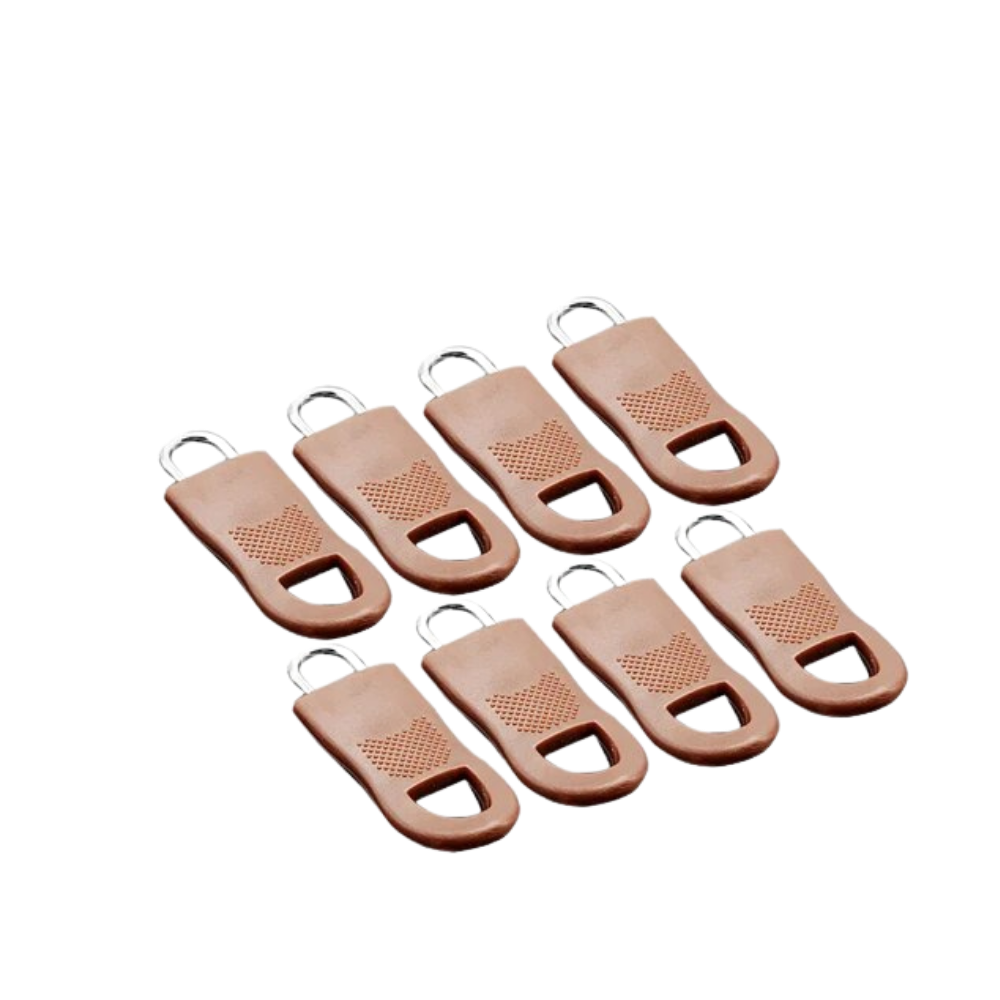 Zipper Pull Replacement Set -Brown - Ozerty